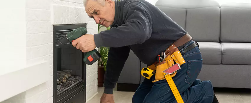 New Indoor Fireplace Installation in North Arlington, New Jersey