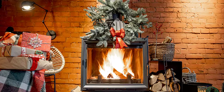 Travis Industries Linear Gas Fireplace Installation in North Arlington, New Jersey