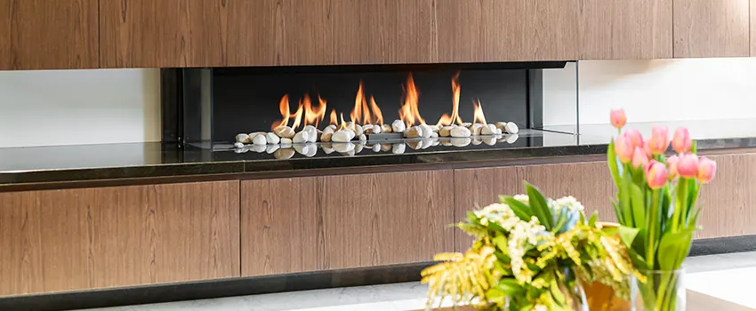 Double-height Fireplace Design Refurbishment in North Arlington, New Jersey