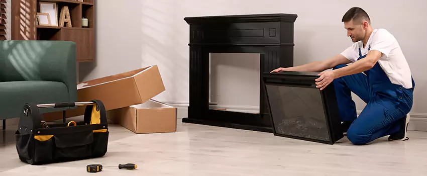 Old Rusted Metal Fireplace Repair And Replacement in North Arlington, NJ