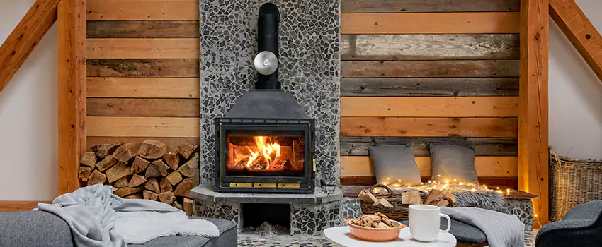 Thelin Hearth Products Direct Vent Gas Stove Fireplace Inspection in North Arlington, New Jersey